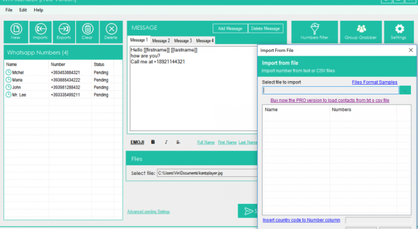 bulk whatsapp massage software