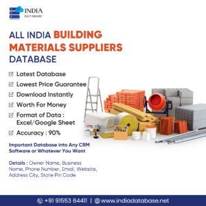 All India Building Material Suppliers Database