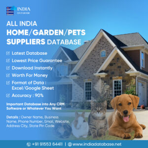 ALL India Home/Garden/Pets Suppliers Database
