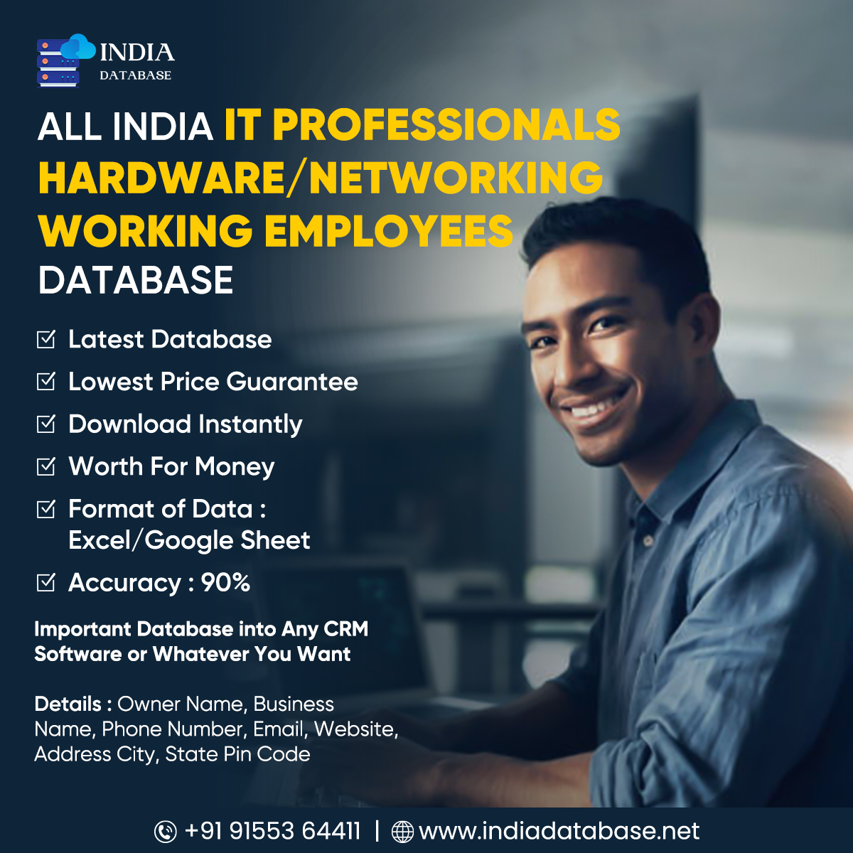 All India IT Professionals /Hardware/ Networking Employee Database