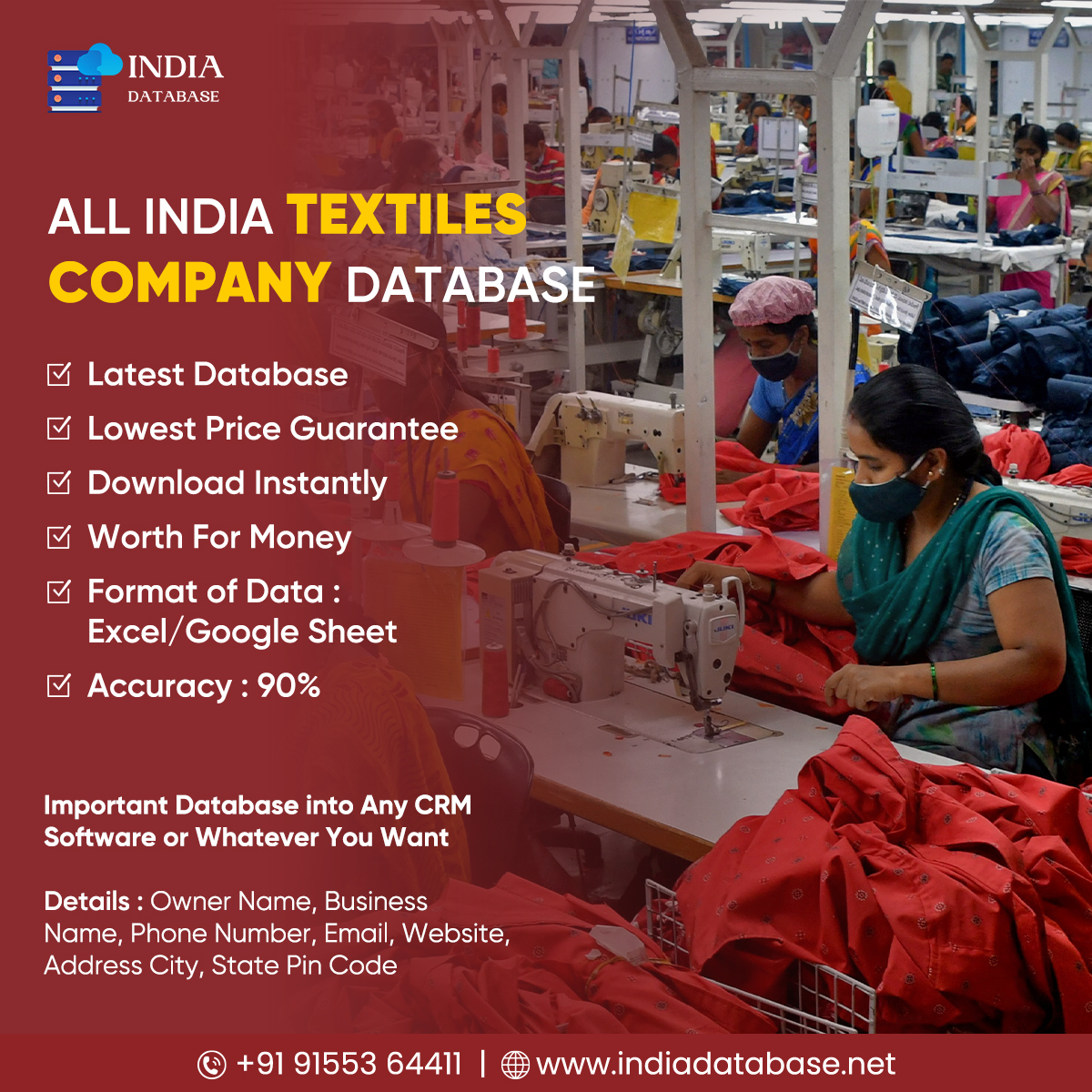 All India Textiles Company Database