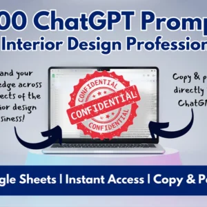 1000 ChatGPT Prompts for Interior Designers | Digital Tools to Boost Your Business and Design Skills | AI Digital Mood Board