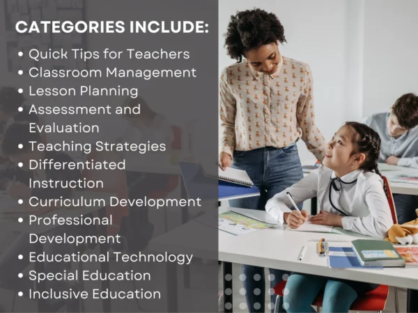 1150 Expert ChatGPT Prompts for Teachers & Lesson Plan Generator | Collection Covering 37 Teaching Categories | Copy/Paste - Image 3