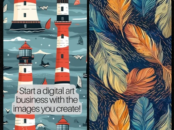 1500 Pattern AI Art Prompts | Text-to-image Midjourney Dall-E Stable Diffusion | Inspiration | Patterns | Digital Wall Art | Copy & Paste - Image 8