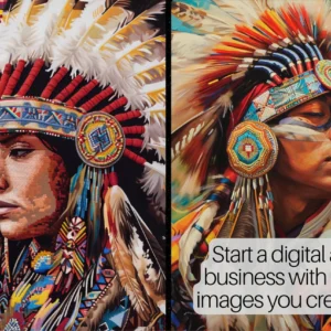 1600 Native American AI Art Prompts | Midjourney Dall-E Stable Diffusion | Digital Wall Art Prints Home Indigenous Tribal Navajo Decor