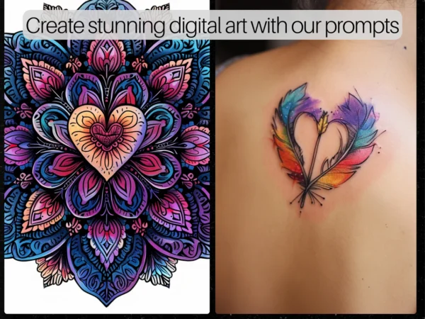 1800 Valentine's Day Graphics AI Art Prompts | Midjourney Dall-E Stable Diffusion | Digital Wall Art Prints Home Loving Cupid Heart Decor - Image 8