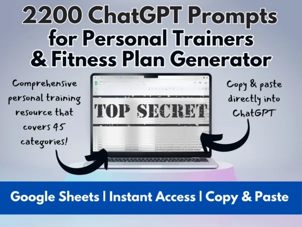 2200 Personal Trainer ChatGPT Prompts with Fitness Plan Generator | Fitness Coach Workout Program Fitness Trainers to Monetize Expertise - Image 10