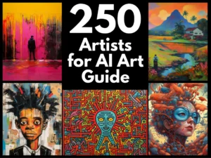 250+ Artists AI Art Guide: Text-to-Image Generated Masterpieces | Text-to-image Midjourney Dall-E | Unlimited Inspiration | Copy and Paste