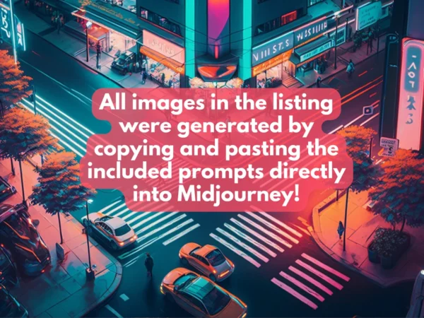 299 Neon Midjourney Prompts - Neon AI Art Ideas in Diverse Styles | Digital Art | Instant Access | Copy and Paste - Image 3