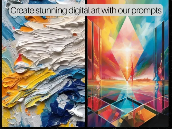 3700 Abstract AI Art Prompts | Midjourney Dall-E Stable Diffusion | Abstract Wall Art Prints | Colorful Digital Brushstroke Painting Print - Image 6