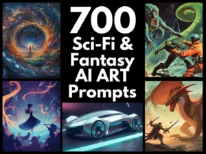 700 Sci-fi and Fantasy AI Art Prompts | Diverse Ideas to Ignite Your Imagination | Digital | Instant Access | Copy and Paste