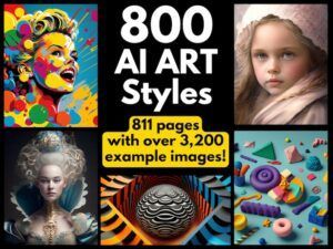 800 AI Art Styles with Images! | Text-to-image Style Guide with 800+ Images | Unlimited Inspiration | Instant Access | Copy and Paste