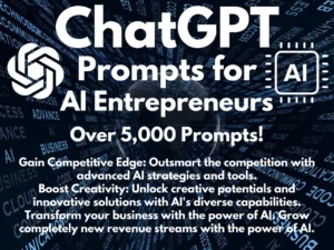 AI Entrepreneur ChatGPT Prompts | 5000 ChatGPT Prompts for Business Innovation and Startup Success | Ultimate AI Prompt Pack | Copy & Paste