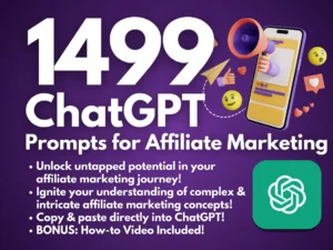 Affiliate Marketing ChatGPT Prompts | Make Money with Affiliate Marketing | Start a Successful Income Stream for Entrepreneurs Small Biz