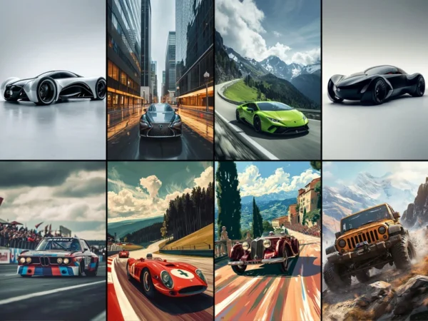 Car Poster Design AI Art Prompts | Text-to-image Midjourney Dall-E Stable Diffusion | Digital Art Download Automobile Designs and Mockups - Image 5