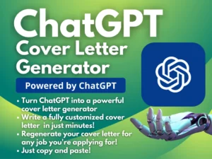 ChatGPT Cover Letter Generator | Build a Cover Letter with ChatGPT | Personalized Recommendations | Land Your Dream Job!