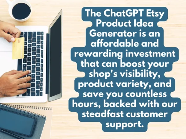 ChatGPT Etsy Product Idea Generator | Save Time and Grow Your Etsy Shop Sales with ChatGPT | Etsy Shop Help Selling Guide Ranking Products - Image 8