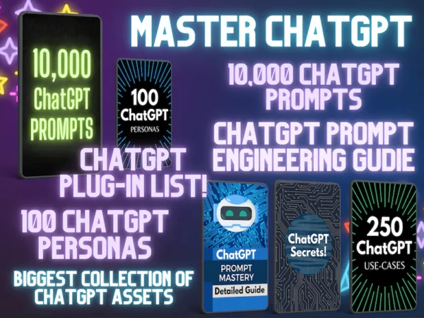 ChatGPT Mega Bundle | 10,000 Prompts | Use-Cases AI Business Ideas Plug-in List Prompt Engineering eBook and Personas | Instant Access - Image 2