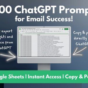 ChatGPT Prompts for Email Success | Transform Your E-mail Game | Advanced Email Strategy | Prompts for Flawless Communication | Copy & Paste