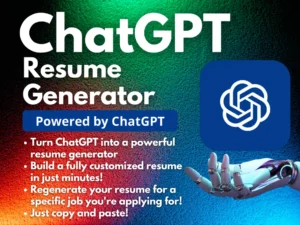 ChatGPT Resume Generator | Build a Resume with ChatGPT | Personalized Recommendations | Land Your Dream Job