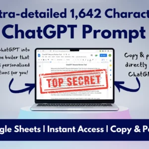 ChatGPT Resume Generator | Build a Resume with ChatGPT | Personalized Recommendations | Land Your Dream Job