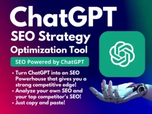 ChatGPT SEO Optimization Tool | SEO Powered by AI | ChatGPT Powered Analysis | Personalized Recommendations