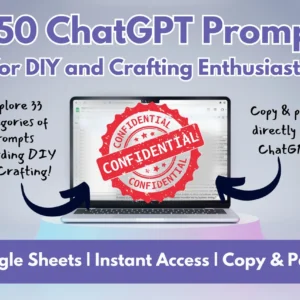 DIY & Craft ChatGPT Prompts | Do it Yourself DIY Kit Plans | Craft Kits Information | Arts and Crafts | Learn the ins and outs of crafting
