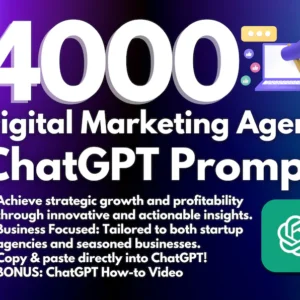 Digital Marketing ChatGPT Prompts | Digital Social Media Marketing Agency | Start a Successful Creative Agency for Entrepreneurs Small Biz