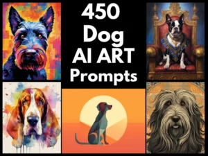 Dog AI Art Prompts | Text-to-image Midjourney Dall-E Stable Diffusion | Digital Dog Wall Art Download Large Printable Wall Art of Dog Breeds