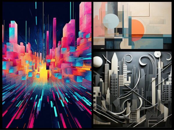 Geometric AI Art Prompts | Text-to-image Midjourney Dall-E Stable Diffusion | Digital Wall Art Download Large Printable Geometry Wall Art - Image 8