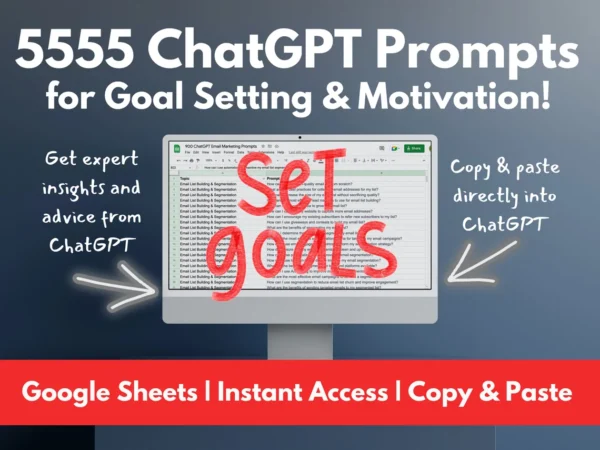 Goal Setting and Motivation ChatGPT Prompts | Improve your Life with the help of AI | ChatGPT's 5555 Pathways to Success Ultimate AI Prompts - Image 8