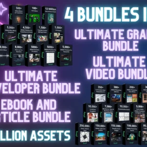 Mega Digital Products PLR Bundle | 15+ Million Files | eBooks | Adobe Files | Social Media Posts | Developer Tools