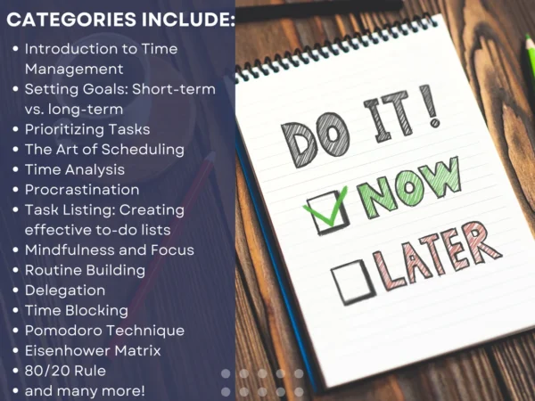Time Management ChatGPT Prompts | Revolutionize Your Productivity | ChatGPT-Powered Prompts for Enhanced Efficiency | Coaches & Self Helpers - Image 2