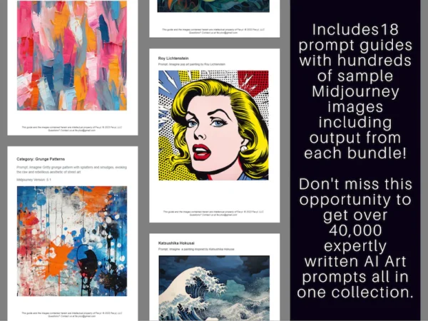 Ultimate Collection of AI Art Prompts | Text-to-image Midjourney Dall-E Stable Diffusion | Digital Wall Art Unlimited Inspiration for Artist - Image 6