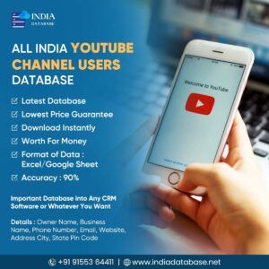 All India YouTube Channel Users Database