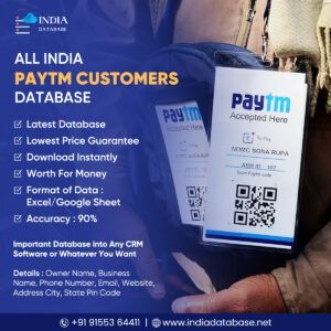 ALL India Paytm Customers Database