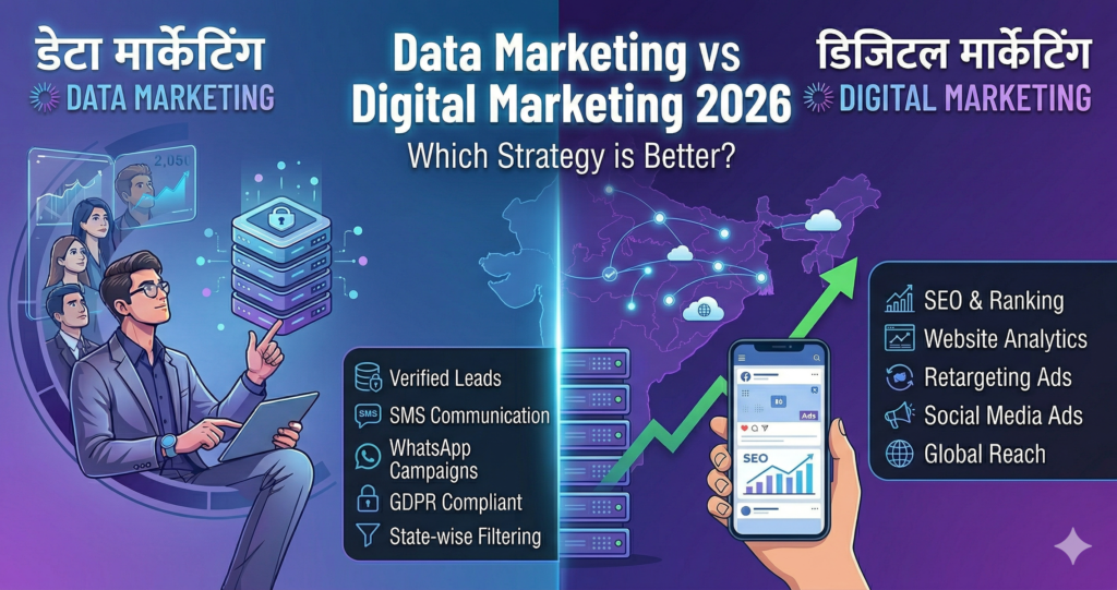 Data Marketing vs Digital Marketing 2026